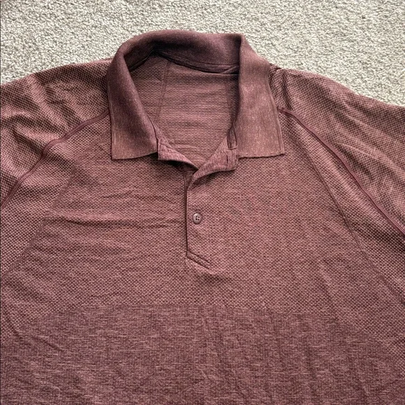 Men’s Lululemon Red Polo Shirt - Picture 3 of 4